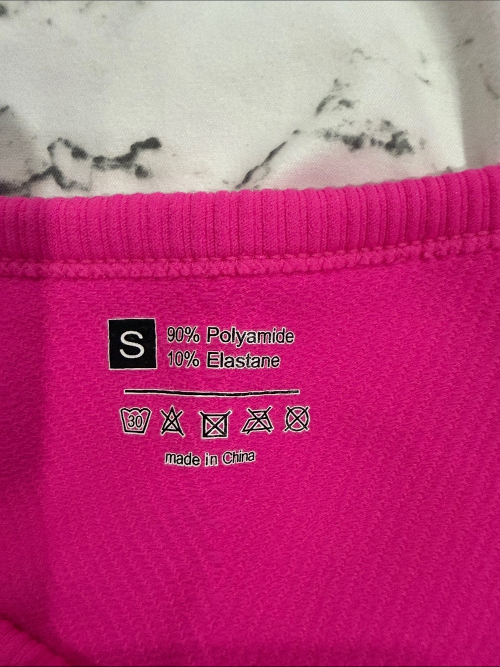 Amazon Bright Pink Ribbed Crop Tank - Picture 3 of 3
